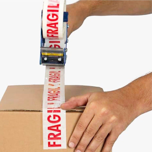 MTI Fragile Packing Tape 48x50 Self-Adhesive Box of 6 1