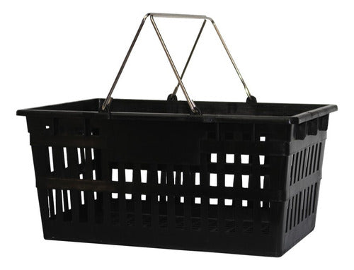 Mercado de las Estanterias Plastic Basket with 2 Handles for Supermarket - Pack of 8 7