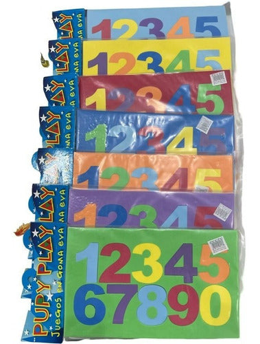 Pupy Play Large EVA Foam Numbers on Sheet 0