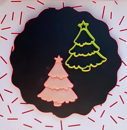 Christmas Tree Snow Cookie Cutter 9 cm 0