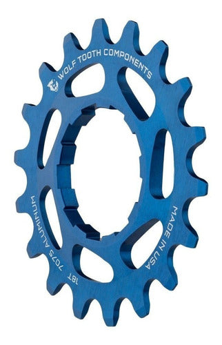 Wolf Tooth Cnc Machined Aluminum Singlespeed Cogs Blue 20t 0