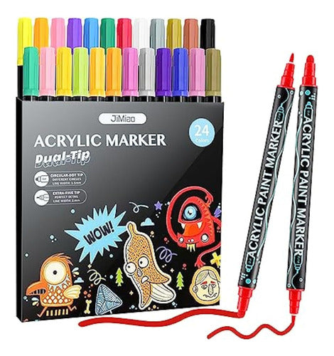 IMURZ Acrylic Paint Pens - 24 Colors 0