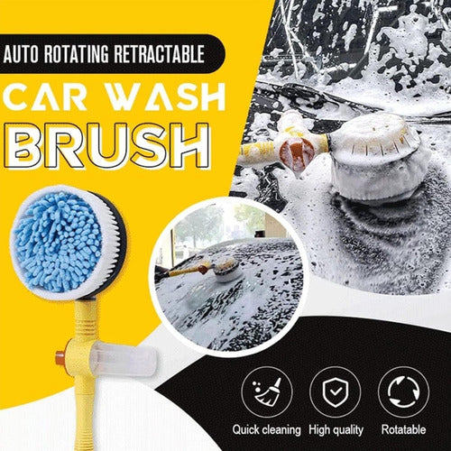 Tecno Mat Autospin Deep Cleaning Brush with Foam for Hose 3