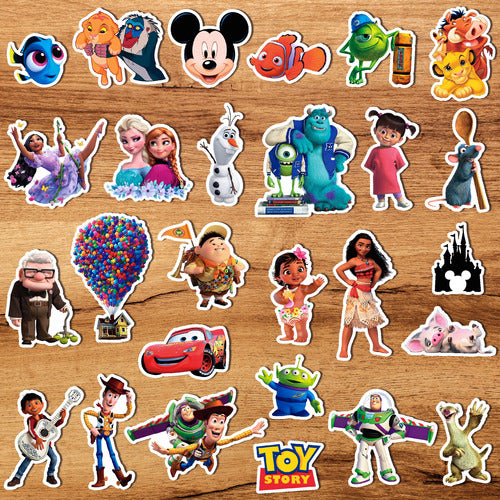 Soyfan Stickers Disney Pixar Characters Vinyl - Pack X27 2