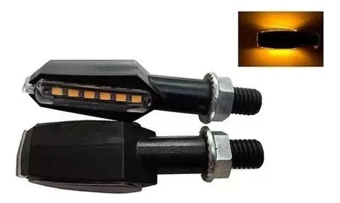 Giros Guiño Para Moto X2 Led Doble 12v. 3