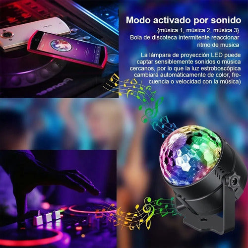 * Mini Lâmpada Led Noturna Para Projetor Musical Para Festas 4