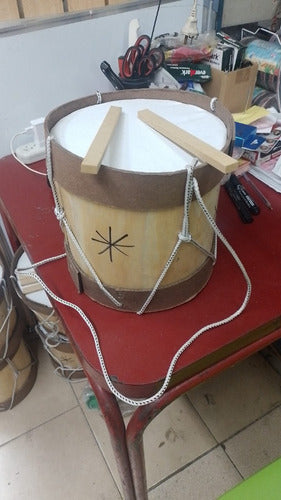 Large Wooden Drum Set with 2 Drumsticks – Premium Import 2