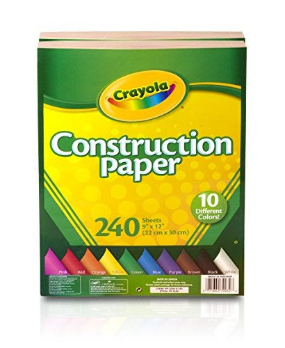 Crayola Construction Paper, 480 Count, 10 Colores, Easter Ba 0