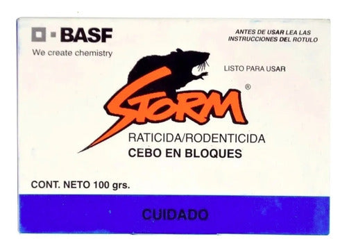 Veneno Mata Ratas Ratones Pastilla Azul - Storm Basf X 100gr 0