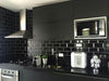 Roca Subway Black Glossy Tile for Kitchen and Bathroom 3