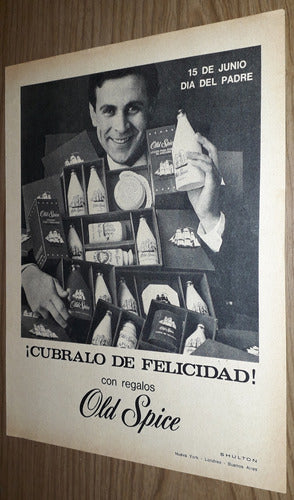 P328 Clipping Antigua Publicidad Perfume Old Spice Año 1968 1