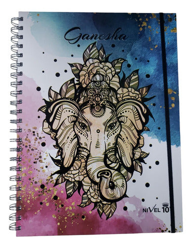 A4 Spiral Hardcover Notebook 120 Sheets Elephant Quadrille Level 10 2
