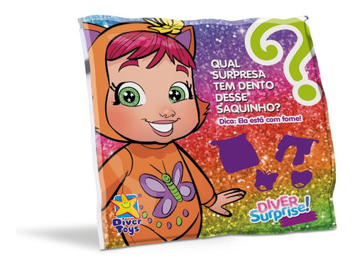 Boneca Diver Surprise Bolsinha Mama E Chora + 3 Surpresas 2