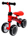 Andador Sem Pedal Bebe Equilibrio 4 Rodas Bicicleta Vermelho 0