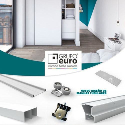 Grupo Euro Kit Integral Frente Placard 3mts 3puerta Smart 0