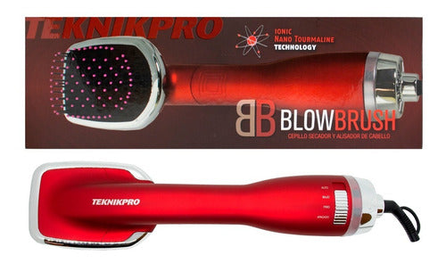 Teknikpro Blow Brush Cepillo De Pelo Secador Alisador 3c 0