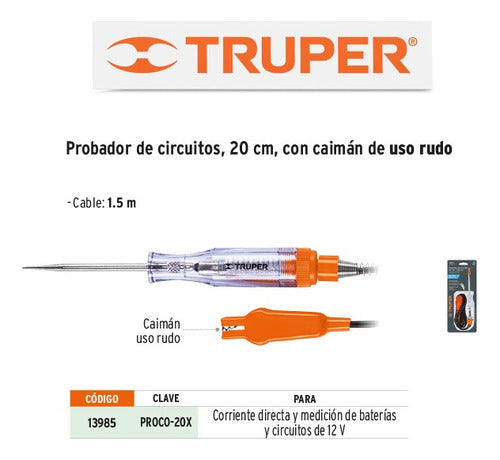 Buscapolo Probador De Circuitos Truper Proco-20x 13985 3