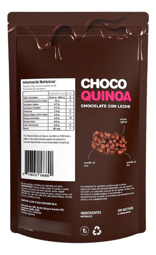 Choco Quinoa Chocolate Con Leche Natural Candy 80 Gr 1