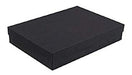 KASVER URUGUAY Black Matte Cotton Filled Jewelry Box Package of 6 0