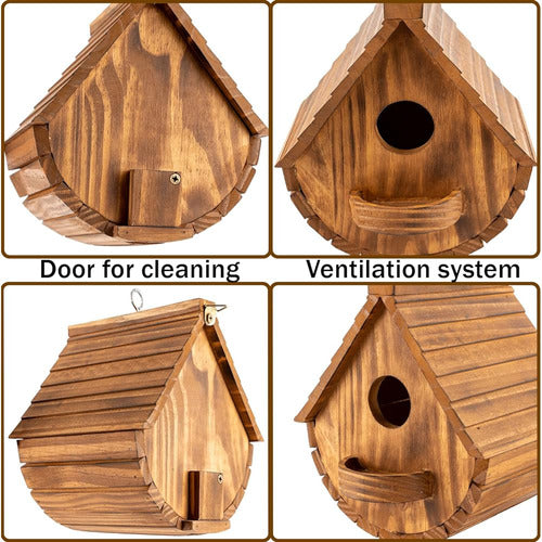 Mixumon Casas Para Pájaros Para Exteriores, Al Aire Libre Ca 4