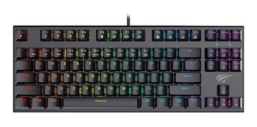 Havit Mechanical Gaming Keyboard HV-KB858L RGB Lights Blue Switch 0