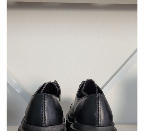 Stylish Oxford Lace-Up Platform Loafers - Liviana Isa 4