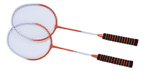 Conjunto De Petecas De Raquete De Badminton Vermelho Profess 3