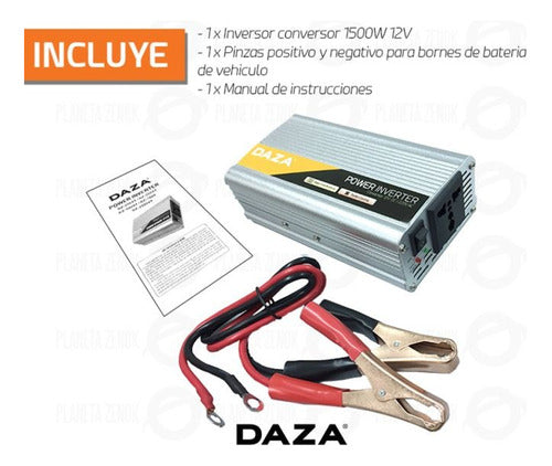 Conversor Inversor 12v A 220v De 1500w 2