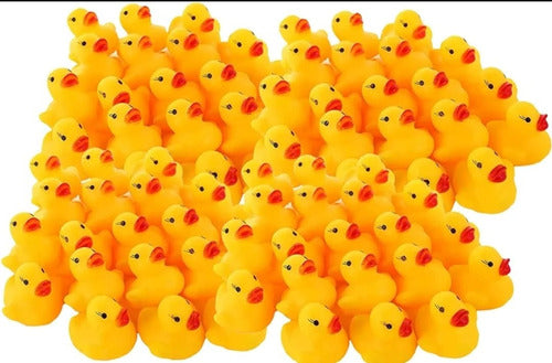 Pato Patitos X12 Goma Bañadera Juguete Con Chifle Niño Baño 4