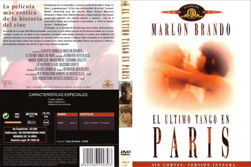 Last Tango in Paris - Marlon Brando - B. Bertolucci - DVD - Último Tango En París - Marlon Brando - B. Bertolucci - Dvd