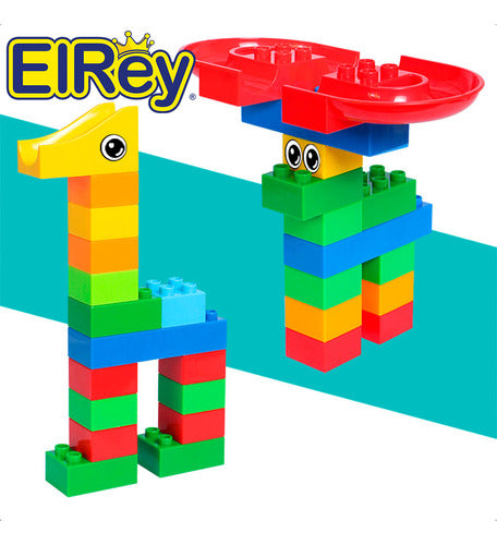 By El Rey 2 In 1 Block Track With Balls - Race Track Set 4