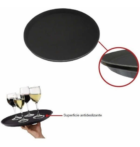 M & F Anti-Slip Tray Ideal for Waiters Serve Offer 0