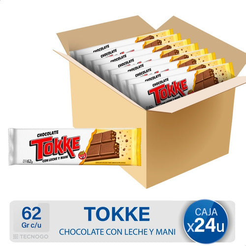 Caja Chocolate Tokke Con Leche Y Mani Sin Tacc Mejor Precio 0