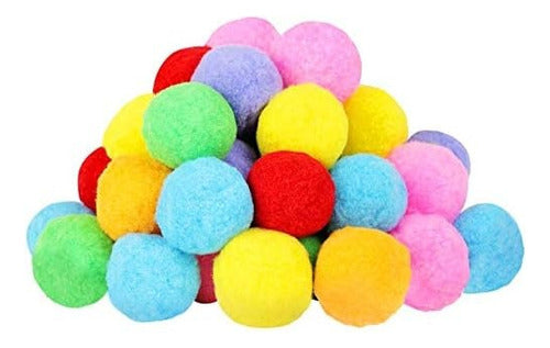 Toolstree 40 Multicolored Pom Poms 40mm 0