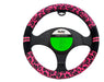 Car Steering Wheel Cover Animal Print Woman PVC + TPE 18