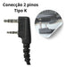 4 X Fone De Ouvido Ptt Tipo Concha Rádio Baofeng 777s 3