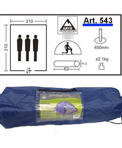 Carpa Igloo Monodome 3/4  Personas Arye Camping Super Oferta 2