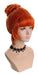 Yuehong Cosplay Wig Orange Bun Pelucas De Pelo Sintetico Riz 3