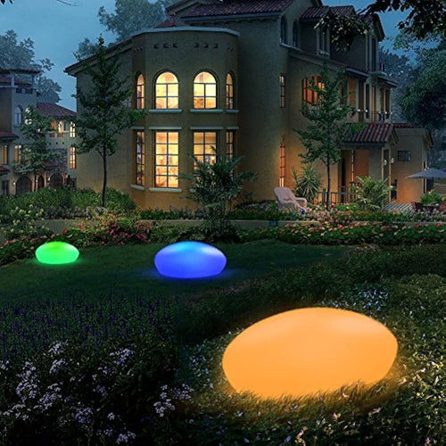 Las Luces Solares Del Jardín De Blbly Brillan En Forma De Ad 0