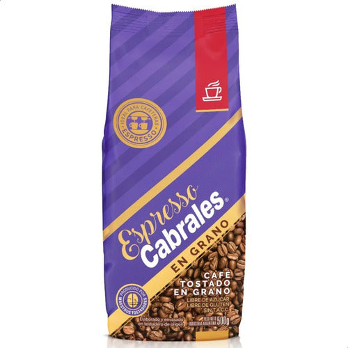 Cabrales Café En Grano Tostado Espresso - Pack X3 1