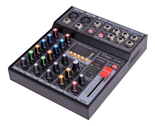 Parquer KT-M5 Mixer Console 5 Channels Karaoke Bluetooth USB 0