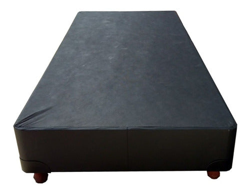 La Fortaleza Base De Sommier 2 Plazas 140 Cm X 190 Cm Rosario Eco Cuero 1