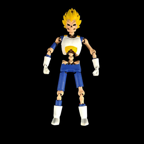 Articulated Skeletons (Vegeta, Luffy, and Goku) STL Files for 3D Printing 0