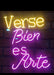 Elohim.Laser Neon Sign 'Verse Bien Es Arte' 40x50 0