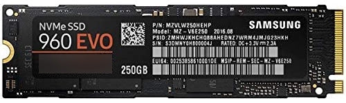 Samsung 960 Evo Series - 250 GB PCIe NVMe - M.2 SSD Interno 0