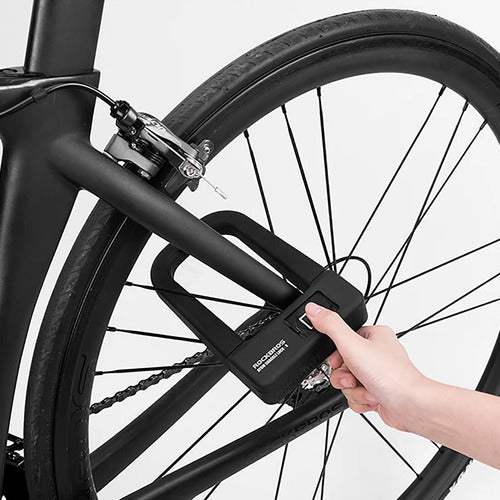 Rockbros U-Lock for Bicycle with Fingerprint Recognition 4