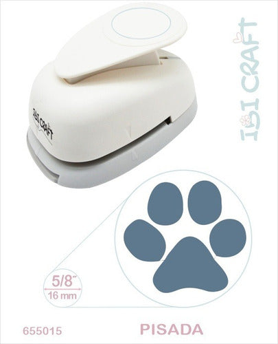 Ibi Craft Sacabocado 3/4'' 17mm Pisada Huella Animal Gato Perro Puma 1