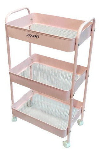 Ibi Craft Auxiliary Organizer Desk Cart 2