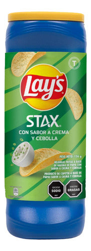 Papas Fritas Crema Y Cebolla Lay's Stax 156 Grs. 0