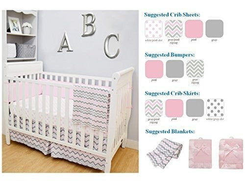 American Baby Company Custom Crib Skirt 100% Cotton 3